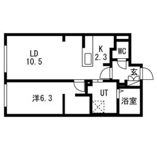 SORANO麻生(ソラノあさぶ)【4階】の間取り