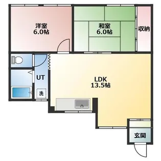 木の実荘【102号室】の間取り