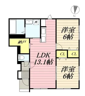 仮)ルミエール北34東4【1階】の間取り