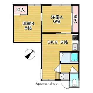 第2双葉荘【201号室】の間取り