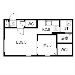 YORI N22【1階】の間取り