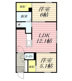 LE CLAIR ASABU(ルクレールアサブ)【4階】の間取り