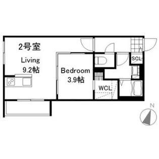 ラグランジュ元町【302号室】の間取り