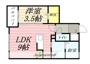 アルファレジデンス麻生【2階】の間取り