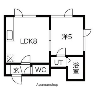 ノースキャピタル【203号室】の間取り
