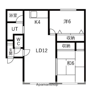 ル・ノールトラント【202号室】の間取り
