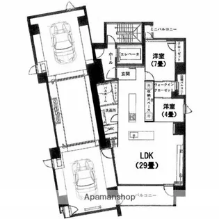 GLAND LUXS【8階】の間取り