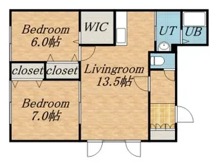 北新ハイツ【101号室】の間取り