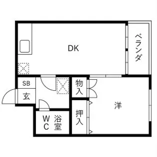 ノースハイツ桑嶋【108号室】の間取り