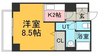 デュオ ヴェール【0301号室】の間取り
