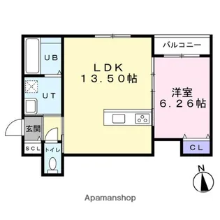 I−TOWNみずほ【108号室】の間取り