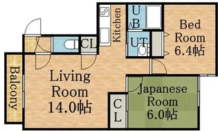 シャトー25【0103号室】の間取り