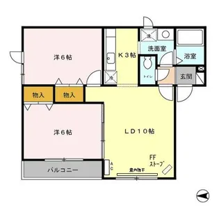 リビング17【201号室】の間取り
