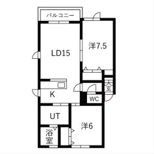 シャローム静和【203号室】の間取り