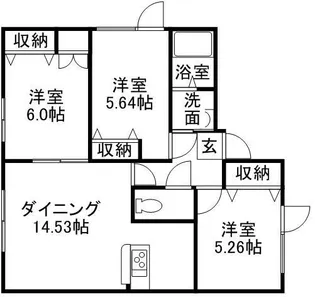 サンパティック・メゾン栄B【0101号室】の間取り