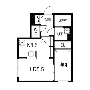 ASTER FLAX ASABU(アステール フラックス アサブ【402号室】の間取り
