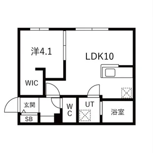 ASTER FLAX ASABU(アステール フラックス アサブ【105号室】の間取り