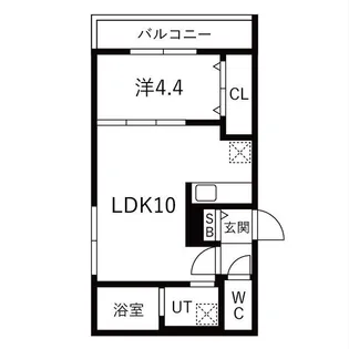 ASTER FLAX ASABU(アステール フラックス アサブ【301号室】の間取り