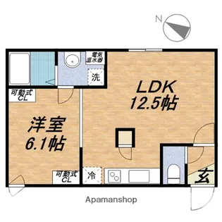 TI AMO N22【301号室】の間取り