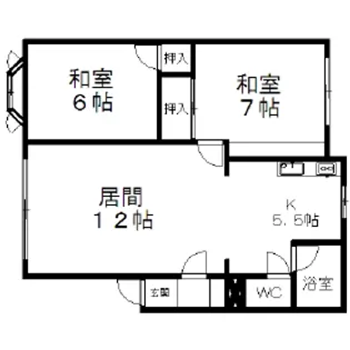 セトルA【2階】の間取り