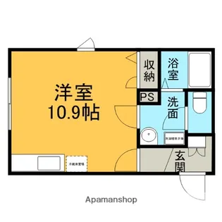 ラ・セーヌ麻生【202号室】の間取り