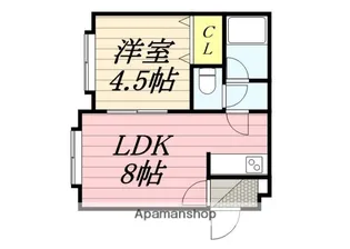 八番館【101号室】の間取り