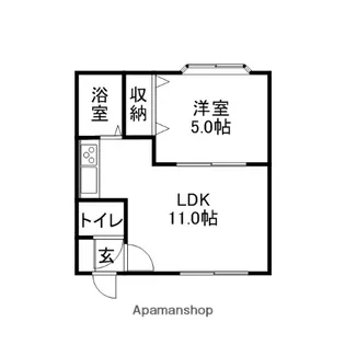 ウインズ麻生【2階】の間取り
