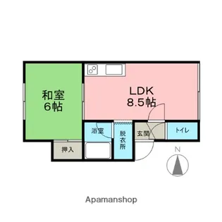ハイツ川上【2号室】の間取り