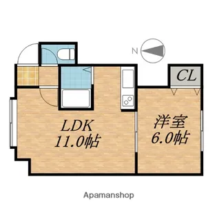 ドミール22【202号室】の間取り
