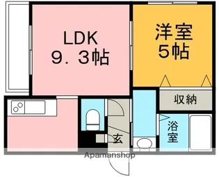 プリオール北27条【403号室】の間取り