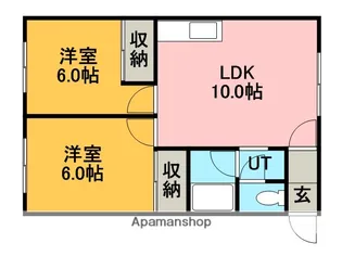 コーポ楓【102号室】の間取り