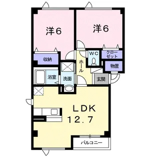 アヴニール・シェル2番館【2階】の間取り