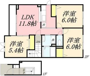 ブリーズ ガーデン 2号館【2階】の間取り