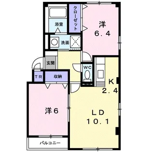 ジェルメ上野【2階】の間取り