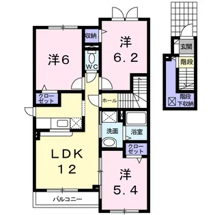 セダーコンフォート【2階】の間取り