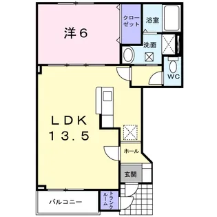 ベル フィオーレ【1階】の間取り