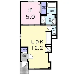 スパライ銀世Ⅵ【1階】の間取り