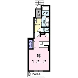 グロリアスヴェルデ本町【1階】の間取り