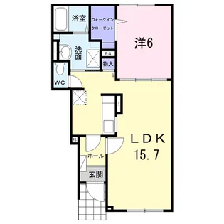 エクセル 五稜郭【1階】の間取り