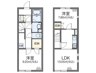 レオネクストエクシールⅢ【101号室】の間取り
