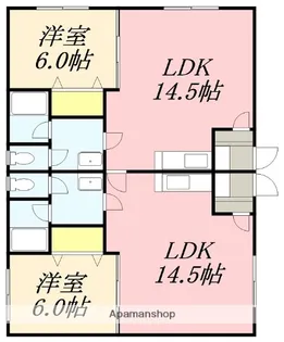 ラ・メゾン・ボワⅡ【105号室】の間取り