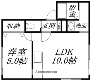 CANAL85【203号室】の間取り