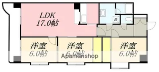 ミリオンパレス駒場【201号室】の間取り