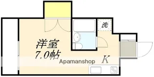ハイツワン【202号室】の間取り