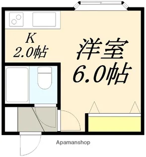 ファイブスタービル【2B号室】の間取り