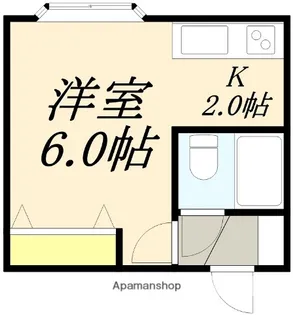 ファイブスタービル【2A号室】の間取り