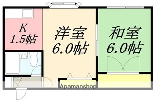 ファイブスタービル【3D号室】の間取り