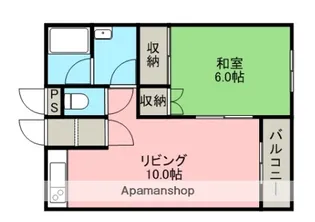 レジェンド五稜郭【301号室】の間取り