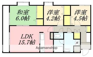 ケントパレス函館(KENT PALACE 函館)【1003号室】の間取り