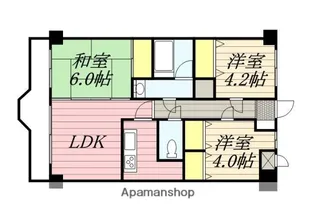 ケントパレス函館(KENT PALACE 函館)【903号室】の間取り